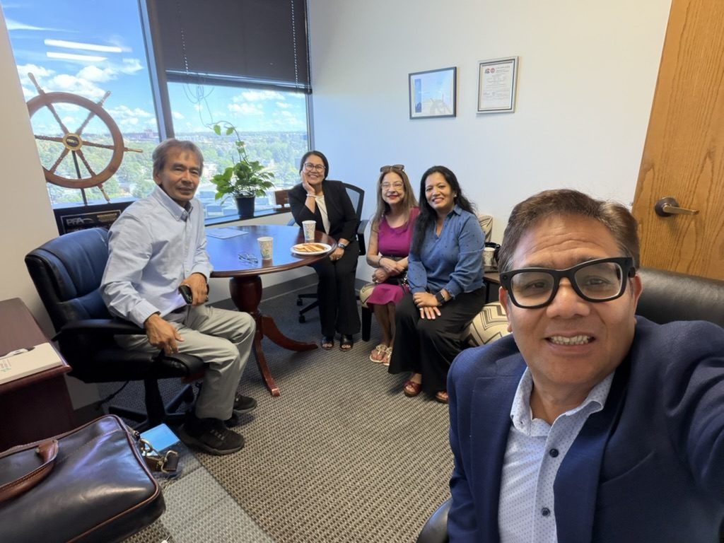 At the Sagun Financials office