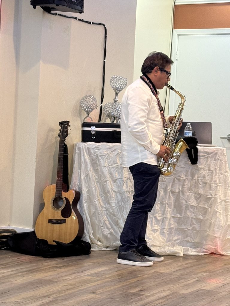 Live music at a community event