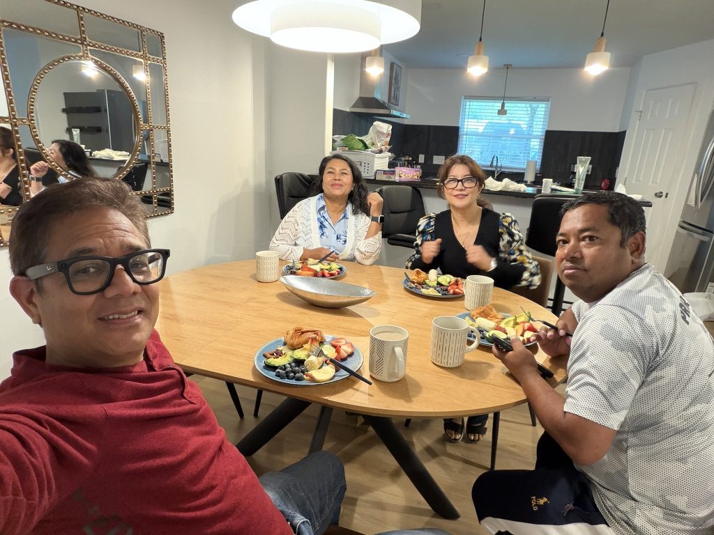 Dinner with friends