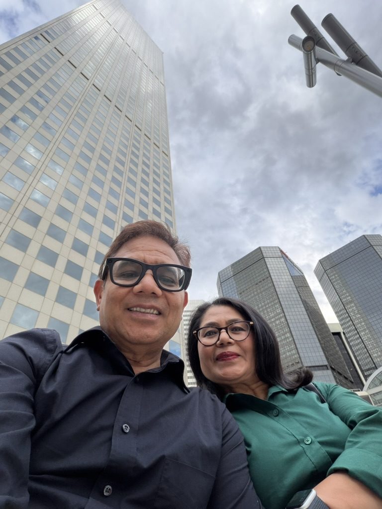 Manoj & Ramita in downtown Denver