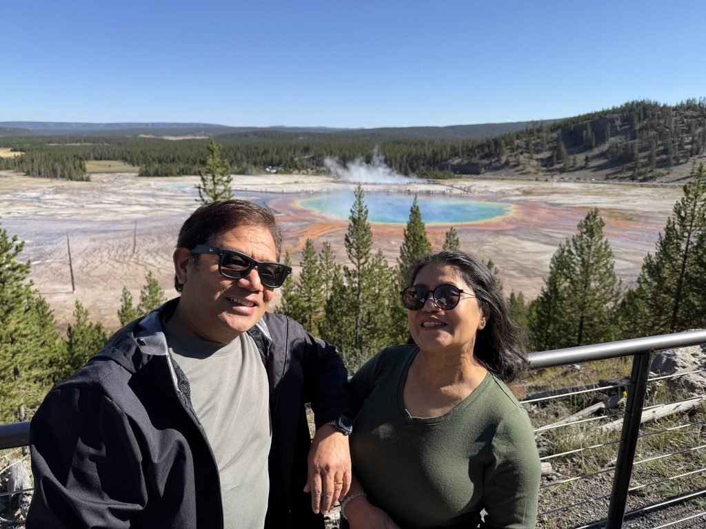 Manoj & Ramita at Yellowstone